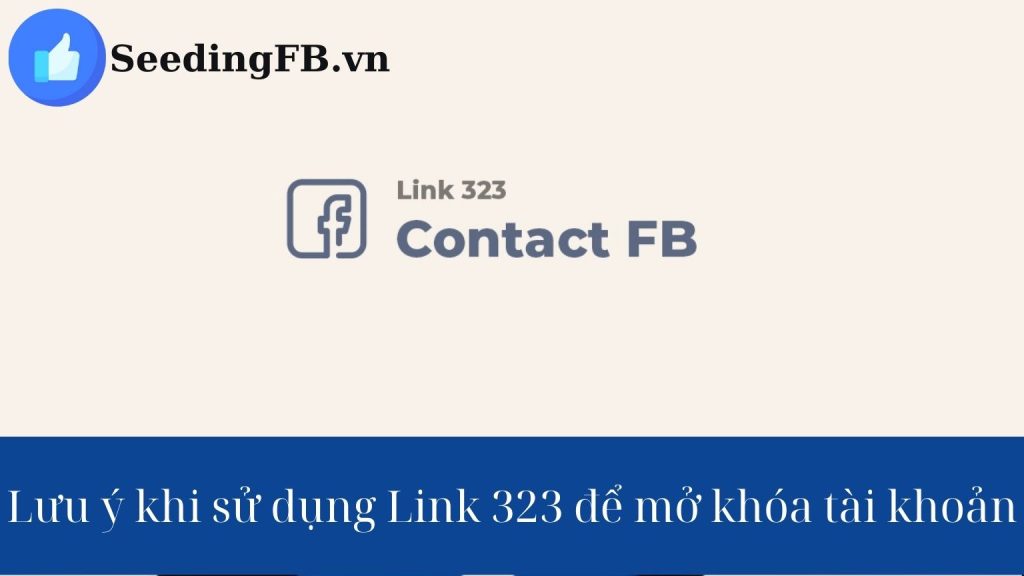 Hướng dẫn dùng link 323 mở khóa tài khoản Facebook 6 link 323