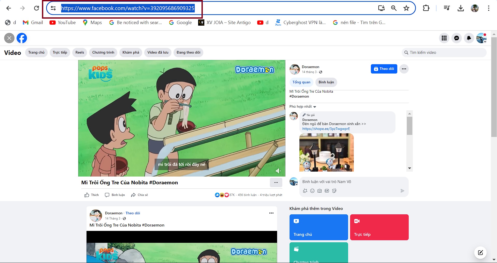 Cách lấy link bài viết, video, trang cá nhân Facebook trên điện thoại và máy tính 15 lấy link video