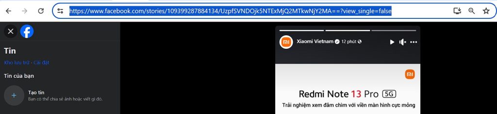 Cách lấy link bài viết, video, trang cá nhân Facebook trên điện thoại và máy tính 20 lấy link story